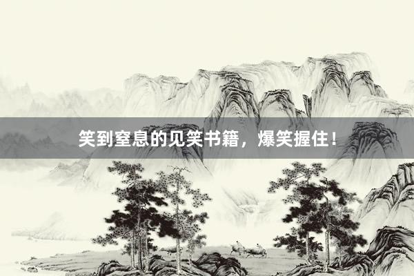 笑到窒息的见笑书籍，爆笑握住！